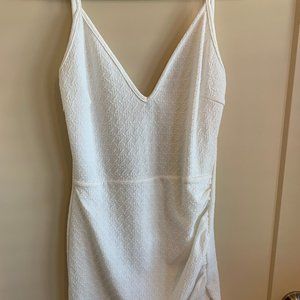 Backless White Dress